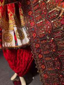 ชุดเดรสอัฟกานิสถานแบบสั่งทำราคาประหยัดสำหรับผู้หญิง งานปักมือคุณภาพสูง 100% ระบายอากาศได้ดี ชุดคูชีอัฟกันสำหรับงานแต่งงาน - Product Image 3