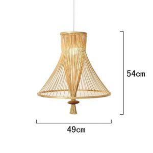 Lámpara Colgante Artesanal de Ratán, Pantalla Tejida Resistente, Iluminación Decorativa de Techo para Hoteles, Resorts y Villas - Product Image 2