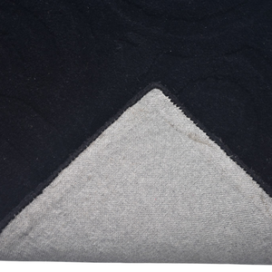 Tapis d'intérieur en laine tufté à la main, motif circulaire 3D noir minimaliste moderne - Product Image 3