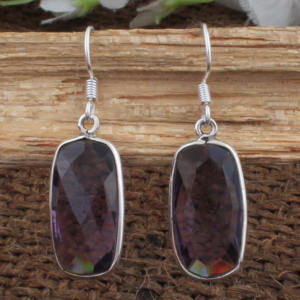 Pendientes de Cuarzo Amatista, Plata de Ley 925, Joyería Fina Hecha a Mano para Mujer, Regalo de Aniversario, Venta al por Mayor - Product Image 6