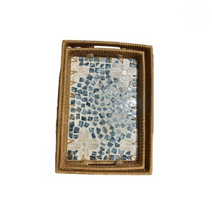 UO Hot Selling Durable <b>Rectangular</b> Wicker Art Rattan Storage <b>Baskets</b> Handwoven Beautifully Handwoven for Versatile Use Home Deco - Product Image 6