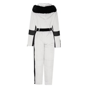 Quality Unisex Ski Suit Plus Size Windproof Waterproof Snowboard Coverall Sportswear Adults Zipper Hooded <b>Wool</b> Insulation Front - Product Image 3