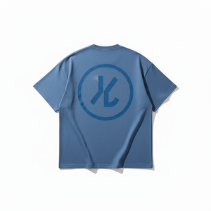 เสื้อยืดคอกลมโอเวอร์ไซส์ลำลองแขนสั้นสำหรับผู้ชาย ผ้าเจอร์ซีย์คอตตอน 100% ระบายอากาศได้ดี ไม่เป็นขุย น้ำหนัก 220 กรัม โลโก้ด้านหน้า สไตล์สตรีท - Product Image 6