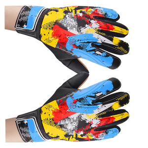 Gants de gardien de but en cuir à doigts entiers, très demandés, pour l'entraînement de football en extérieur, style uni multicolore pour équipes, fabriqués au Pakistan - Product Image 3