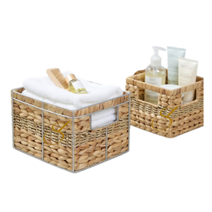 Panier en jacinthe d'eau fait main au Vietnam - Product Image 4