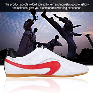 Zapatos de Kickboxing Semi-Contacto Profesionales Personalizables para Taekwondo y Karate ITF, de Cuero Duradero, con Impresión de Logotipo Personalizado - Product Image 6