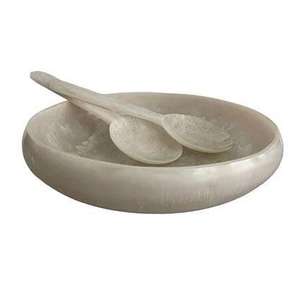 Plateau de service et assiettes à salade en résine, design marbre, fabrication artisanale, luxe moderne, durable, qualité supérieure pour la maison et les hôtels - Product Image 4