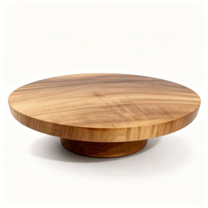 Base para Pastel de Madera de Acacia Kalea, Pulida y Ligera - Product Image 2