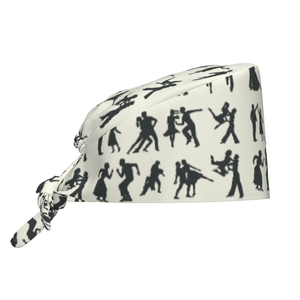 Unisex Ballroom Dance <b>Scrub</b> Cap - Adjustable Tie-<b>Back</b> Medical Hat - Wholesale Factory Price Professional Surgical Headwear - Product Image 1