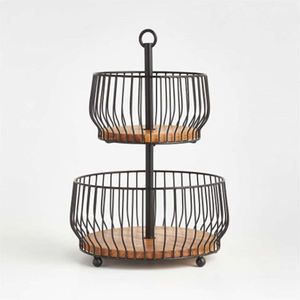 Elegant Modern <b>Iron</b> Metal Fruit Basket with Multipurpose Storage Bowl for Fruits Vegetables Snack & Decorative Home Organization - Product Image 3