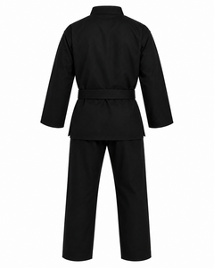 Uniforme de Taekwondo Dumela, Negro, de Algodón, Ropa de Artes Marciales Unisex, Traje de Entrenamiento, Diseño Duradero de Cintura Alta, Transpirable y Personalizable - Product Image 2