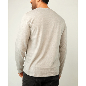 Camiseta Formal de Manga Corta con Cuello Redondo y Bordado de Letras, 100% Algodón, para Hombre, Marca Personalizada TS-317, Venta al Por Mayor - Product Image 4