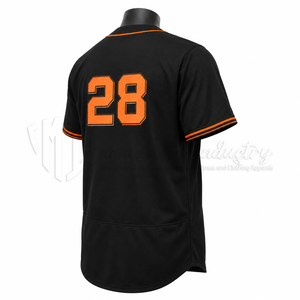 Premium Custom Baseball Jersey Plain <b>Button</b> Up Team Shirt Moisture Wicking Athletic Uniform OEM ODM Wholesale Manufacturer - Product Image 4