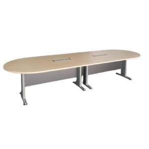Oval Extendable Convertible Knocked-down Conference <b>Table</b> MDF Top Metal Legs Modern <b>Office</b> Furniture for Boardrooms Commercial - Product Image 3