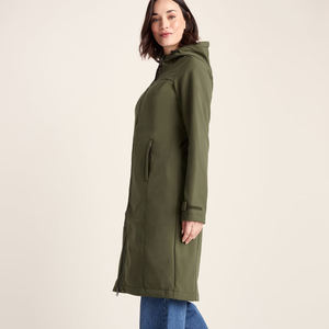 Vestes longues softshell pour femmes, personnalisées, de haute qualité, à capuche, pour l'hiver, écologiques, décontractées, dernier design, manteau long pour femmes - Product Image 5