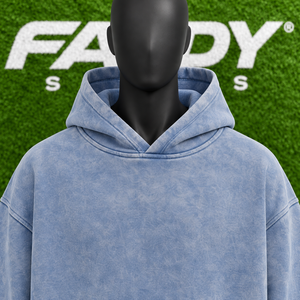 Sudadera con Capucha Unisex Oversize de Algodón Pesado con Lavado Ácido, Estilo Streetwear Personalizable - Product Image 4