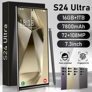 Nouveau smartphone S24 Ultra 1,7 pouces 108MP 4K 120Hz LTE Android 14 débloqué double SIM 5G - Product Image 1