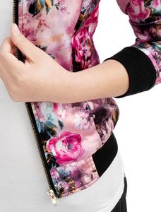 เสื้อแจ็กเก็ตบอมเบอร์ของผู้หญิง,เสื้อเรียกเหงื่อกันลมพิมพ์ลายแบบลำลองแฟชั่นฤดูหนาว - Product Image 6