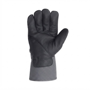 Gants de sécurité sportifs Nabtay, longueur poignet, respirants, pour usage professionnel, style sportif, gris, en cuir véritable, non doublés, compatibles écran tactile - Product Image 3