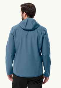 Veste matelassée imperméable à capuche pour homme, vert uni, fermeture éclair décontractée, extérieur en polyester, doublure en nylon, pour l'automne - Product Image 3