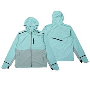 Ensemble de survêtement technique réfléchissant avec veste coupe-vent à capuche et pantalon de jogging pour homme, tenue de sport de plein air, streetwear - Product Image 1