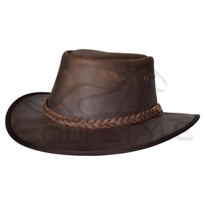 Sombreros de Cuero Estilo Western para Mujer, Ligeros, Hechos a Mano, para Viajes al Aire Libre, Casuales, de Fiesta, con Etiqueta Tejida Personalizada, Sombreros de Vaquera para Dama - Product Image 2