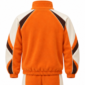 Mens <b>Fleece</b> Tracksuit Custom Warm Training Sportswear With Full Zip Jacket And Jogger Pants For <b>Running</b> Gym And Casual Wear Gear - Product Image 6