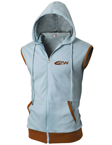 Manufacturer men’s gym fitness pullover drawstring vest sleeveless casual sport <b>hoodie</b> - Product Image 3