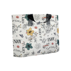 Vente en gros de sacs à provisions en plastique de supermarché personnalisés avec poignée en boucle souple impression personnalisée PP/PE pour emballage - Product Image 1