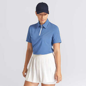 Chemises polo pour femmes, tailles personnalisées, impression de logo, uniformes, 100% polyester, grandes tailles, unies, sport, golf. - Product Image 2