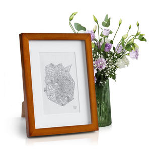 Marco de Fotos de Madera Rústico de Estilo Clásico Vintage, Marco de Madera Decorativo Elegante y Contemporáneo para Escritorio o Mesa - Product Image 1