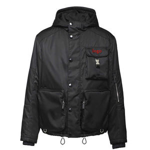 Services OEM, vente en gros de vestes cargo à col montant avec patchs en toile brodés sur mesure, grandes tailles pour un usage décontracté - Product Image 1