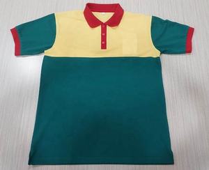 Qualité supérieure Vêtements de rue Prix de gros Couleur bloqué Motif personnalisé tricoté à manches courtes Polo T-shirt hommes - Product Image 5