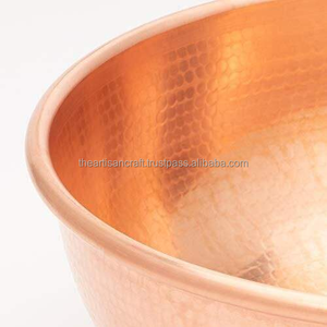 Cuenco de cobre para servir en el hogar, mesa de comedor, boda, nuevo cuenco de cobre decorativo, centro de mesa moderno, frutero para Cocina - Product Image 2