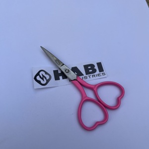 Heart Ring Embroidery Scissors Custom Color Stainless Steel Right-<b>Handed</b> Small <b>Nail</b> Blunt Tip Custom Logo Knitting Shears - Product Image 5