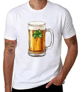 Camisetas Personalizables al por Mayor 2025, 100% Algodón, Cuello Redondo, Tejidas, Estampadas, para Hombre, Casuales, de Verano, Manga Corta, Transpirables - Product Image 1