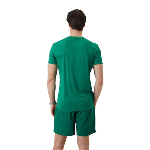 Ensemble de vêtements de sport d'été personnalisés avec logo, t-shirt et short en coton, respirant, pour hommes - Product Image 3