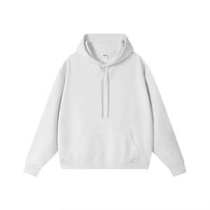 Sweat-shirt à capuche unisexe vert foncé, personnalisé avec logo, de haute qualité, surdimensionné, en molleton de coton épais, pour homme - Product Image 6