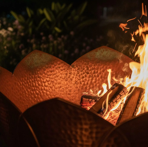 Chimenea de Hierro para Exteriores, Chimenea Moderna de Gas Natural con Llameador para Patio, Jardín, Terraza y Camping - Product Image 4