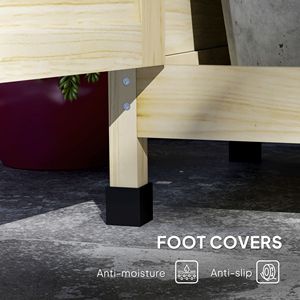 Banco da Giardinaggio in Legno Naturale con Lavello e Rubinetto per Uso Esterno in Cortili, Centri Commerciali, Giardini, Patii e Balconi - Product Image 6