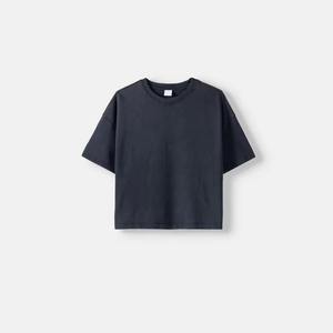 Women's Short Sleeve Cotton Jersey T-Shirt Casual Solid Color Regular Fit Knitted Plain Dyed <b>Top</b> - Product Image 6