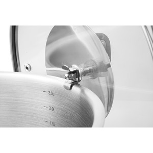 Casseruola Rossa con Coperchio e Manici in Acciaio Inox, Pentola da Cucina da 2,5 Quarti - Product Image 3