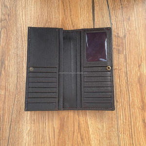 Portefeuille en cuir occidental sculpté à la main, pochette, étui de téléphone élégant, demi-cuir de vachette, portefeuille de couleur marron, nouvel arrivage - Product Image 6