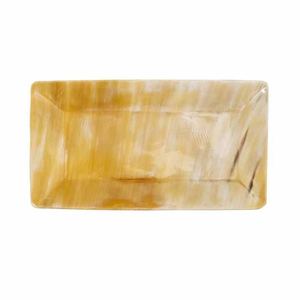 Plato de Servir de Cuerno de Vaca Natural, Bandeja de Cuerno Hecha a Mano para Aperitivos y Frutas, Vajilla de Cuerno Única para el Hogar y como Regalo - Product Image 1