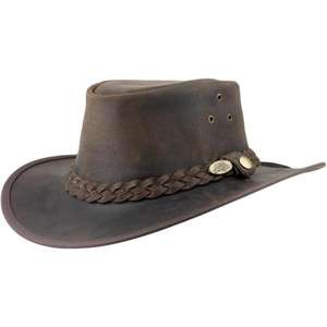 Sombreros de Vaquero de Cuero Hechos a Mano, Resistentes al Agua, Gorra de Viaje para Hombre, Sombrero de Cuero para Jinete, Precio Económico - Product Image 2