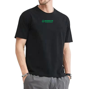 <b>Men's</b> 100% Cotton T-<b>Shirt</b> Short Sleeve O-Neck Regular Fit Casual Jersey Knitted Blank Design <b>Silk</b> Screen Printing Tees <b>For</b> <b>Men</b> - Product Image 3