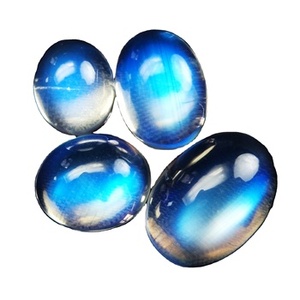 Finest Quality 100% Natural <b>Rainbow</b> Moonstone Oval Shape Cabochons Cutting Loose Gemstones for Jewelry Making at Best Prices OEM - Product Image 3