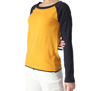 Camiseta de Manga Larga de Algodón Suave de Alta Calidad para Mujer, Corte Regular, Casual, Elástica, Elegante y Más Vendida - Product Image 1