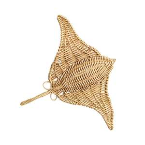 Décoration murale en rotin en forme de requin baleine, mobilier pour enfants, chambre d'enfant, sculpture animale en osier écologique - Product Image 2