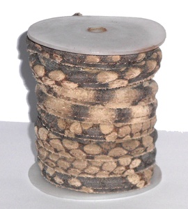 Hot Sale Reptile Print Stitched Nappa Leather <b>Cords</b> 4mm 5mm 6mm Eco-Friendly High Tenacity for Bags Shoes - Product Image 3